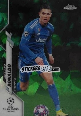 Sticker Cristiano Ronaldo - UEFA Champions League Chrome 2019-2020. Sapphire Edition
 n. 100V-grs - Topps