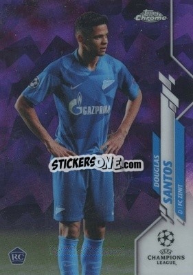 Sticker Douglas Santos - UEFA Champions League Chrome 2019-2020. Sapphire Edition
 n. 91ps - Topps