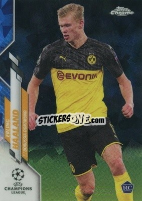 Sticker Erling Haaland - UEFA Champions League Chrome 2019-2020. Sapphire Edition
 n. 74 - Topps