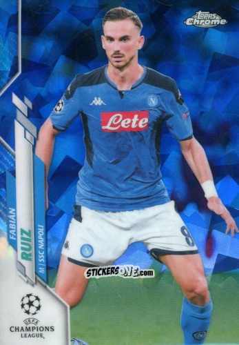 Cromo Fabián Ruiz - UEFA Champions League Chrome 2019-2020. Sapphire Edition
 n. 41 - Topps