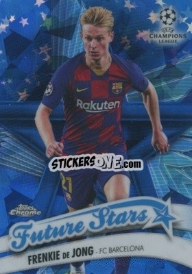 Cromo Frenkie de Jong - UEFA Champions League Chrome 2019-2020. Sapphire Edition
 - Topps