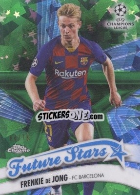 Figurina Frenkie de Jong - UEFA Champions League Chrome 2019-2020. Sapphire Edition
 - Topps