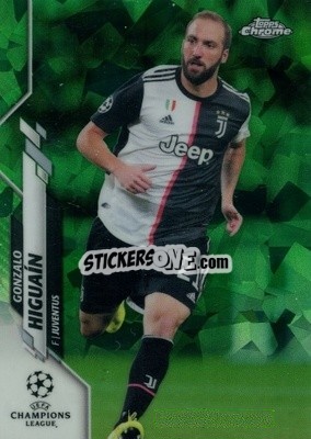Sticker Gonzalo Higuaín - UEFA Champions League Chrome 2019-2020. Sapphire Edition
 n. 84grs - Topps