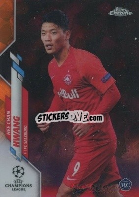 Sticker Hee Chan Hwang - UEFA Champions League Chrome 2019-2020. Sapphire Edition
 n. 44os - Topps