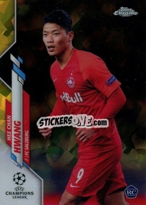 Sticker Hee Chan Hwang - UEFA Champions League Chrome 2019-2020. Sapphire Edition
 n. 44ys - Topps