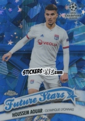 Cromo Houssem Aouar - UEFA Champions League Chrome 2019-2020. Sapphire Edition
 - Topps