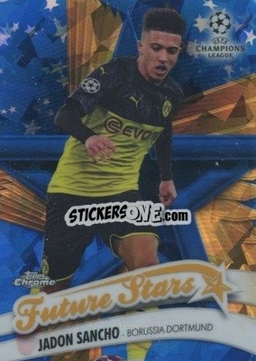 Figurina Jadon Sancho - UEFA Champions League Chrome 2019-2020. Sapphire Edition
 - Topps