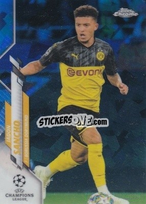 Sticker Jadon Sancho - UEFA Champions League Chrome 2019-2020. Sapphire Edition
 n. 16 - Topps