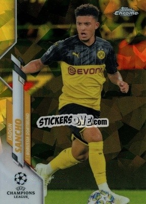 Sticker Jadon Sancho - UEFA Champions League Chrome 2019-2020. Sapphire Edition
 n. 16ys - Topps