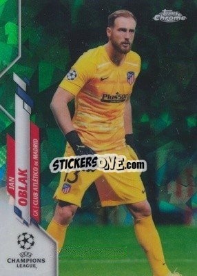 Sticker Jan Oblak - UEFA Champions League Chrome 2019-2020. Sapphire Edition
 n. 81grs - Topps