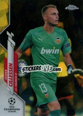 Sticker Jasper Cillessen - UEFA Champions League Chrome 2019-2020. Sapphire Edition
 n. 62ys - Topps