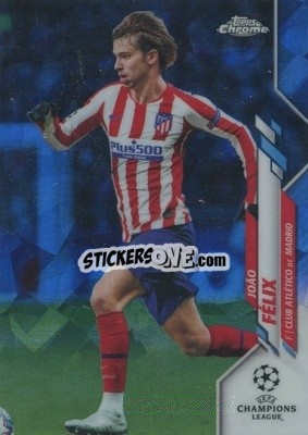 Sticker João Félix - UEFA Champions League Chrome 2019-2020. Sapphire Edition
 n. 25V - Topps