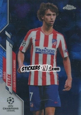 Sticker João Félix - UEFA Champions League Chrome 2019-2020. Sapphire Edition
 - Topps