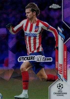 Sticker João Félix - UEFA Champions League Chrome 2019-2020. Sapphire Edition
 n. 25V-ps - Topps