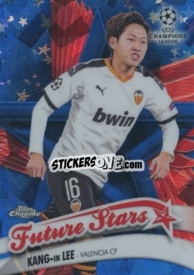 Sticker Kang-in Lee - UEFA Champions League Chrome 2019-2020. Sapphire Edition
 - Topps