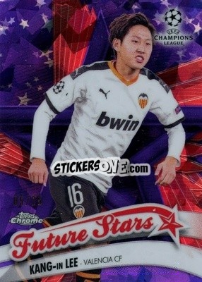 Sticker Kang-in Lee - UEFA Champions League Chrome 2019-2020. Sapphire Edition
 - Topps