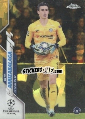 Sticker Kepa Arrizabalaga - UEFA Champions League Chrome 2019-2020. Sapphire Edition
 n. 51ys - Topps
