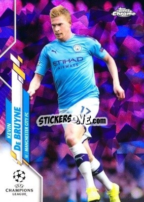 Sticker Kevin De Bruyne - UEFA Champions League Chrome 2019-2020. Sapphire Edition
 n. 19ps - Topps