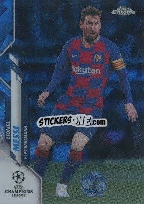 Cromo Lionel Messi - UEFA Champions League Chrome 2019-2020. Sapphire Edition
 - Topps