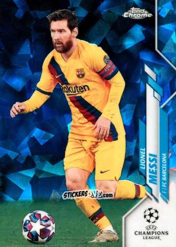 Sticker Lionel Messi - UEFA Champions League Chrome 2019-2020. Sapphire Edition
 n. 1V - Topps