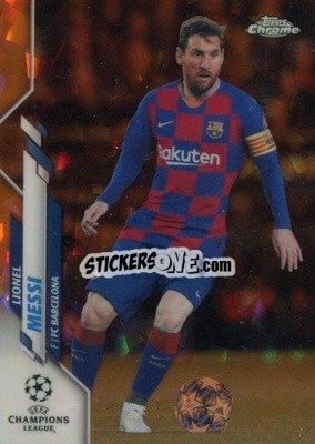 Figurina Lionel Messi - UEFA Champions League Chrome 2019-2020. Sapphire Edition
 - Topps