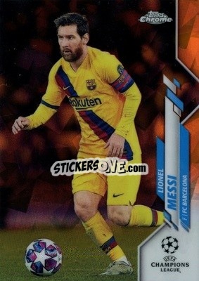 Sticker Lionel Messi - UEFA Champions League Chrome 2019-2020. Sapphire Edition
 - Topps