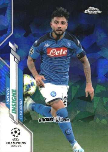 Cromo Lorenzo Insigne - UEFA Champions League Chrome 2019-2020. Sapphire Edition
 n. 97 - Topps
