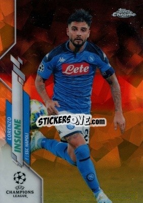 Sticker Lorenzo Insigne - UEFA Champions League Chrome 2019-2020. Sapphire Edition
 n. 97os - Topps