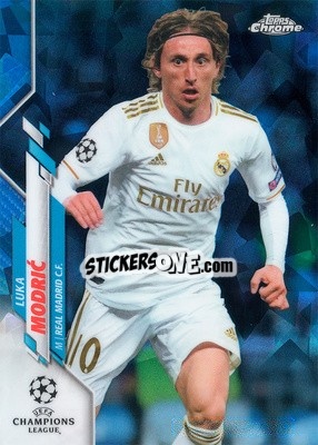 Sticker Luka Modric - UEFA Champions League Chrome 2019-2020. Sapphire Edition
 - Topps