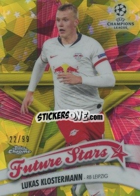 Sticker Lukas Klostermann - UEFA Champions League Chrome 2019-2020. Sapphire Edition
 n. FS-LK-ys - Topps
