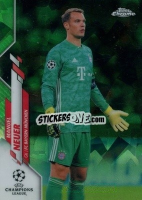 Sticker Manuel Neuer - UEFA Champions League Chrome 2019-2020. Sapphire Edition
 n. 68grs - Topps