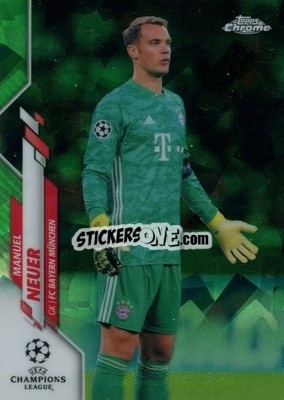 Sticker Manuel Neuer - UEFA Champions League Chrome 2019-2020. Sapphire Edition
 - Topps