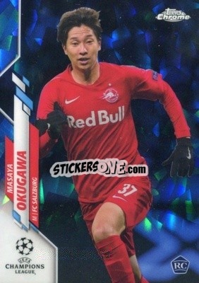 Sticker Masaya Okugawa - UEFA Champions League Chrome 2019-2020. Sapphire Edition
 - Topps