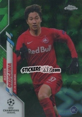 Sticker Masaya Okugawa - UEFA Champions League Chrome 2019-2020. Sapphire Edition
 - Topps
