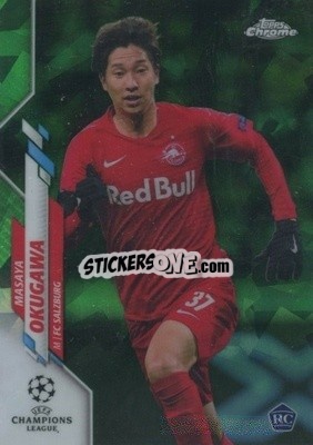 Sticker Masaya Okugawa - UEFA Champions League Chrome 2019-2020. Sapphire Edition
 n. 2grs - Topps