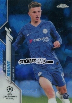 Sticker Mason Mount - UEFA Champions League Chrome 2019-2020. Sapphire Edition
 - Topps