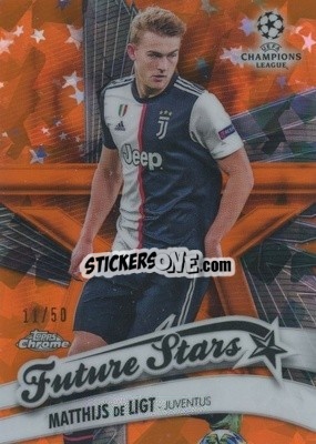 Sticker Matthijs de Ligt - UEFA Champions League Chrome 2019-2020. Sapphire Edition
 - Topps