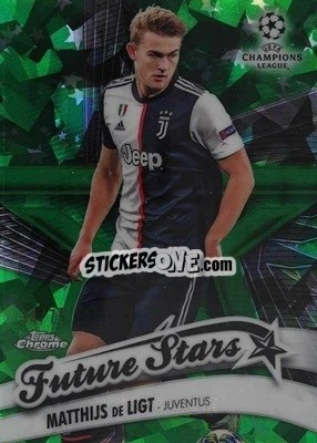 Sticker Matthijs de Ligt - UEFA Champions League Chrome 2019-2020. Sapphire Edition
 - Topps