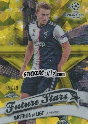 Sticker Matthijs de Ligt - UEFA Champions League Chrome 2019-2020. Sapphire Edition
 n. FS-MDL-ys - Topps