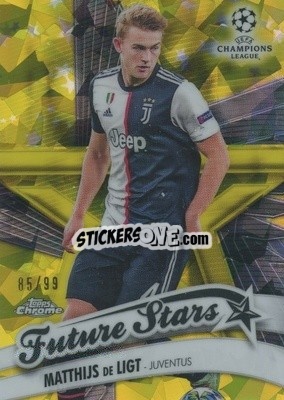 Sticker Matthijs de Ligt - UEFA Champions League Chrome 2019-2020. Sapphire Edition
 - Topps