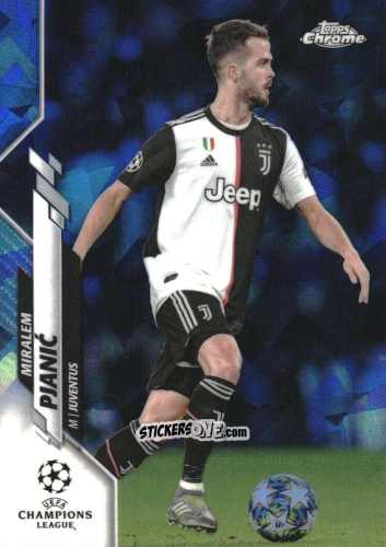 Cromo Miralem Pjanic - UEFA Champions League Chrome 2019-2020. Sapphire Edition
 n. 9 - Topps