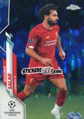 Sticker Mohamed Salah - UEFA Champions League Chrome 2019-2020. Sapphire Edition
 - Topps