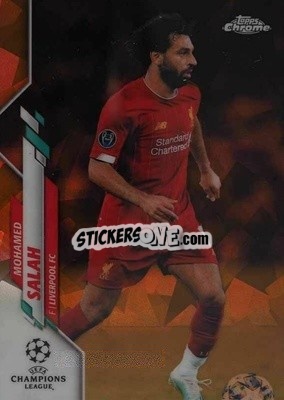 Sticker Mohamed Salah - UEFA Champions League Chrome 2019-2020. Sapphire Edition
 - Topps