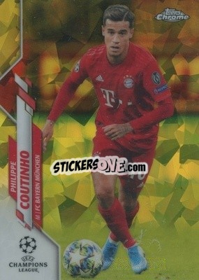 Sticker Philippe Coutinho - UEFA Champions League Chrome 2019-2020. Sapphire Edition
 - Topps