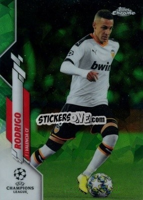 Sticker Rodrigo - UEFA Champions League Chrome 2019-2020. Sapphire Edition
 n. 86grs - Topps