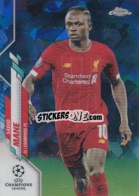 Figurina Sadio Mané - UEFA Champions League Chrome 2019-2020. Sapphire Edition
 - Topps