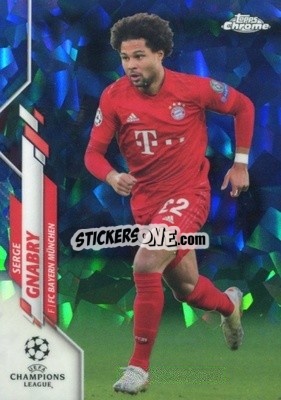 Sticker Serge Gnabry - UEFA Champions League Chrome 2019-2020. Sapphire Edition
 n. 67 - Topps