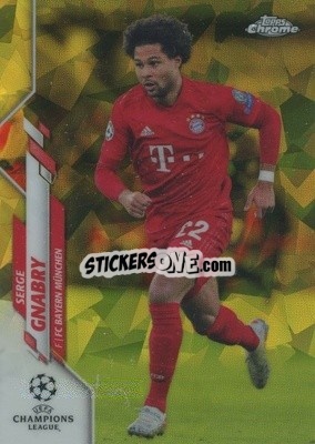 Sticker Serge Gnabry - UEFA Champions League Chrome 2019-2020. Sapphire Edition
 n. 67ys - Topps