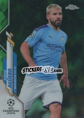 Sticker Sergio Agüero - UEFA Champions League Chrome 2019-2020. Sapphire Edition
 n. 92grs - Topps