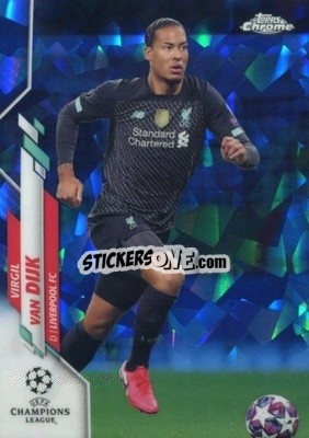 Sticker Virgil van Dijk - UEFA Champions League Chrome 2019-2020. Sapphire Edition
 n. 50V - Topps